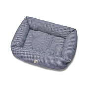 Panier vichy bleu marine