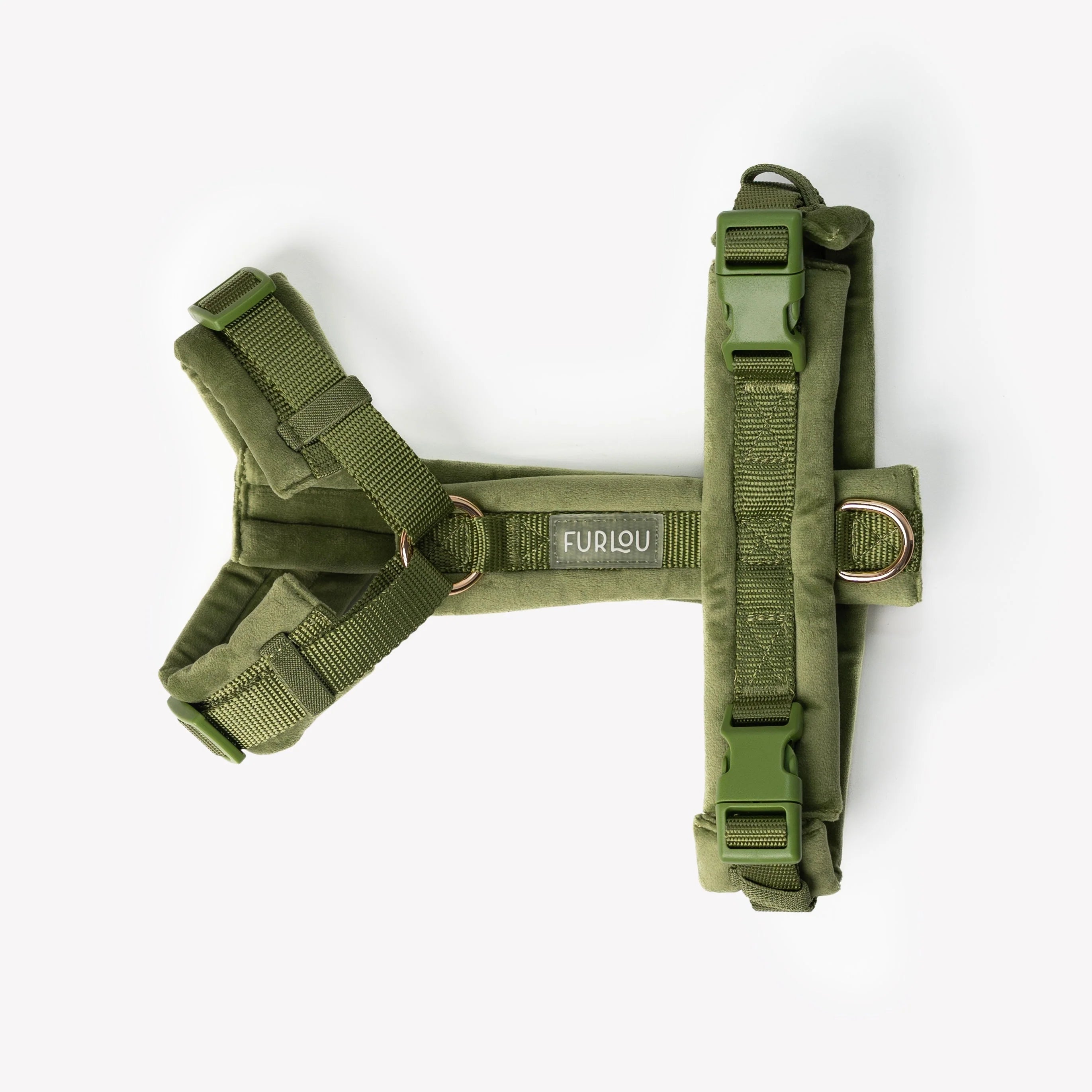 Harnais velours vert