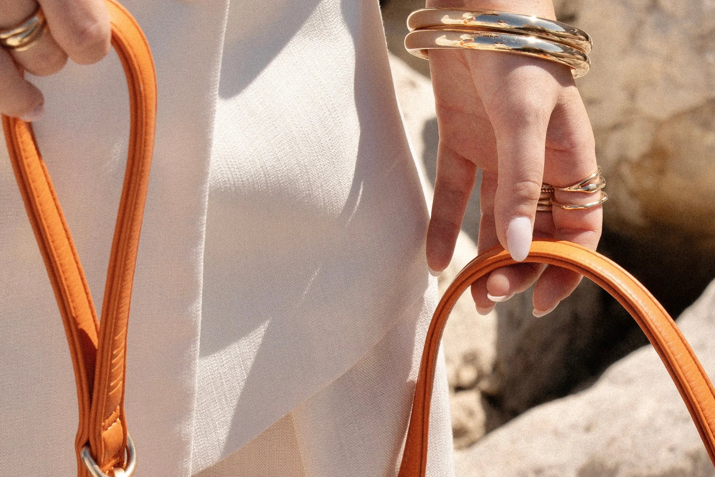 Laisse classique Orange résistante à l'eau