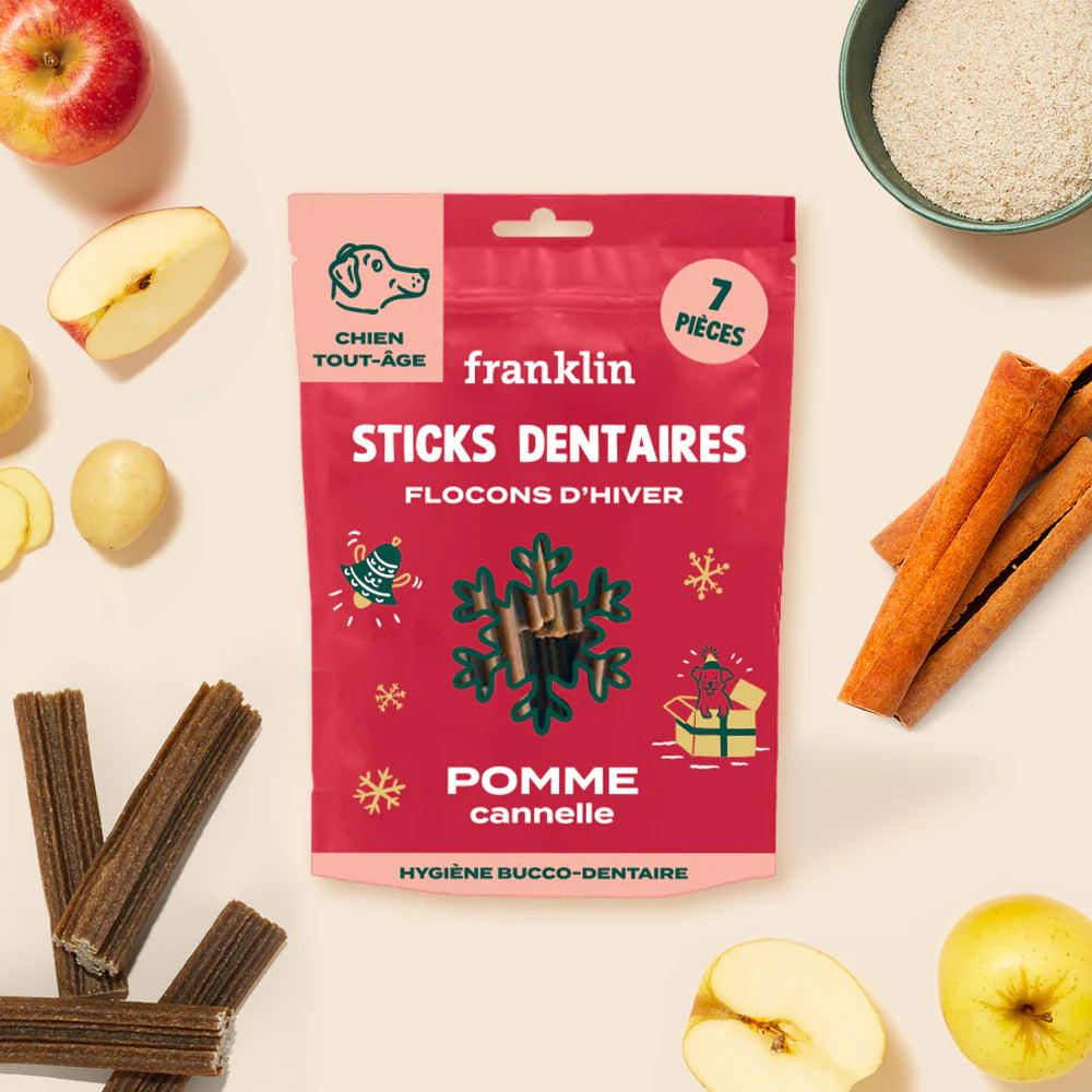 Sticks dentaires pomme canelle - Edition Noël 25