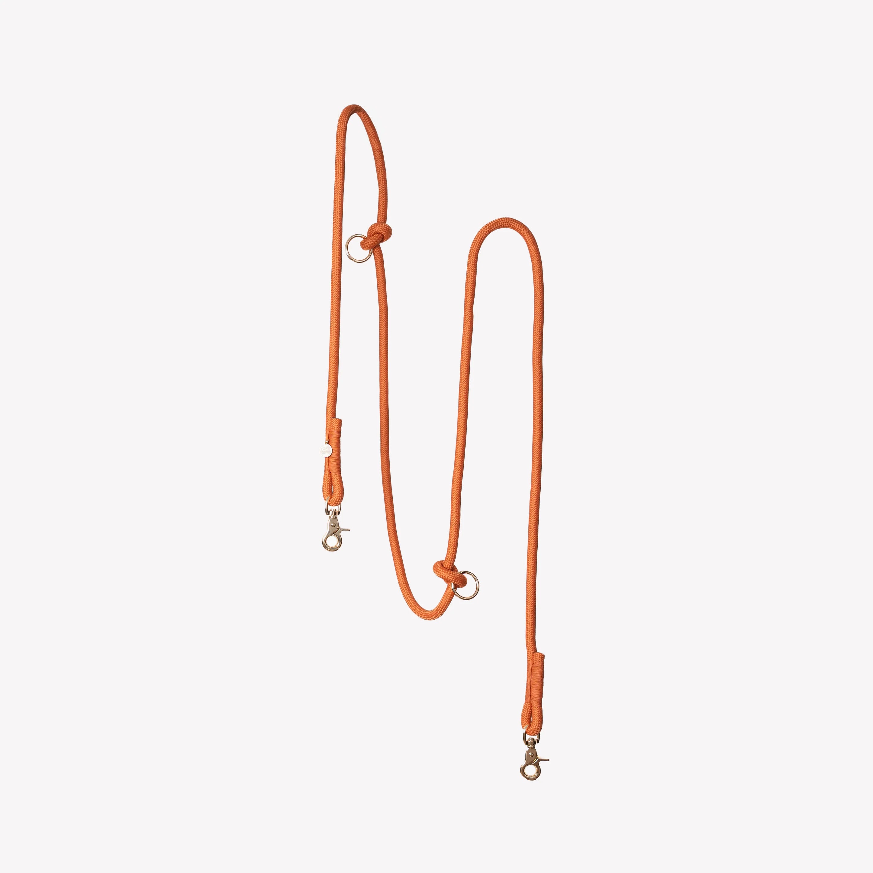 Laisse mains libres en corde Orange