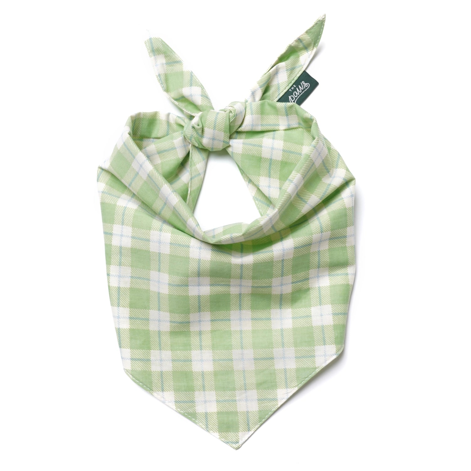 Bandana à carreaux verts