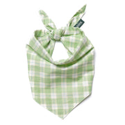 Bandana à carreaux verts