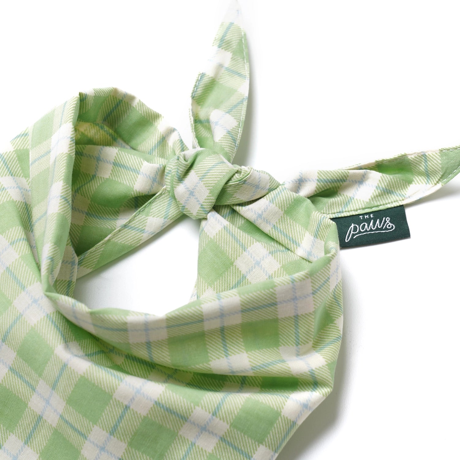 Bandana à carreaux verts