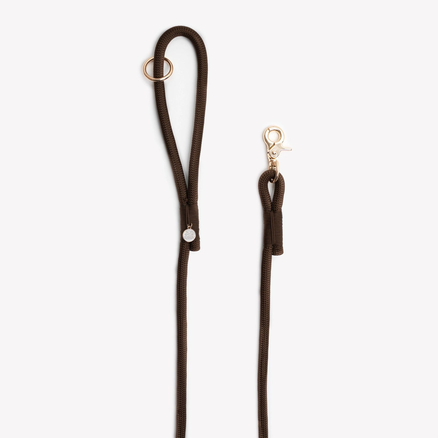 Laisse simple en corde Brown