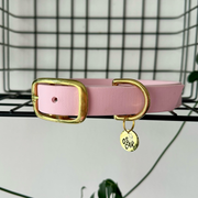 Collier en Biothane rose