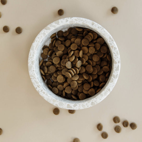 Gamelle en terrazzo beige