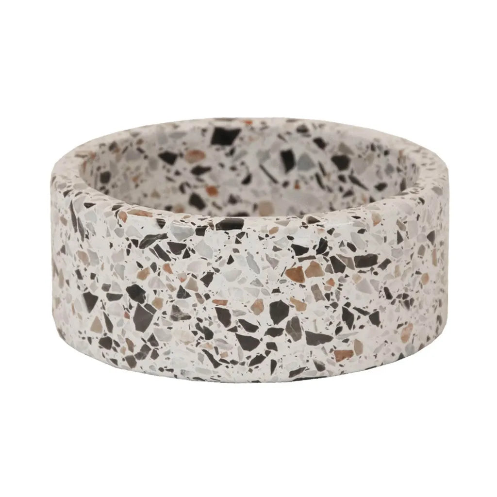 Gamelle en terrazzo blanche