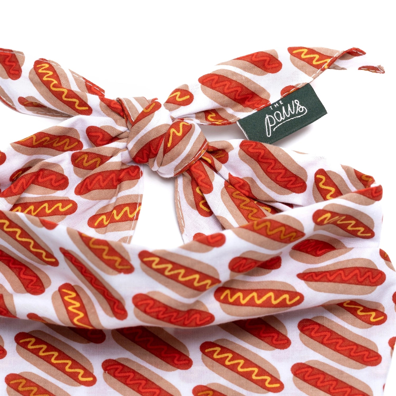 Bandana motif hot dog