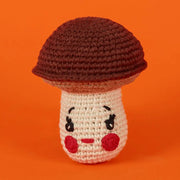 Jouet champignon pour chien en tricot