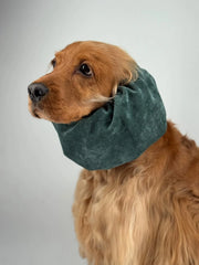 Snood velours côtelé vert sapin