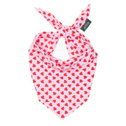 Bandana motif coeur rose