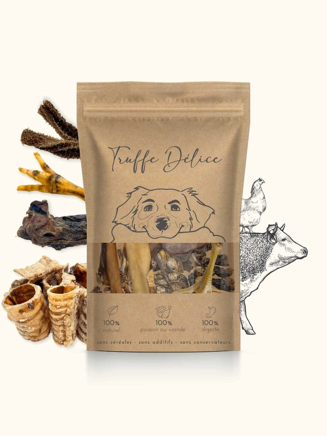 Sachet surprise de mastication pour chien