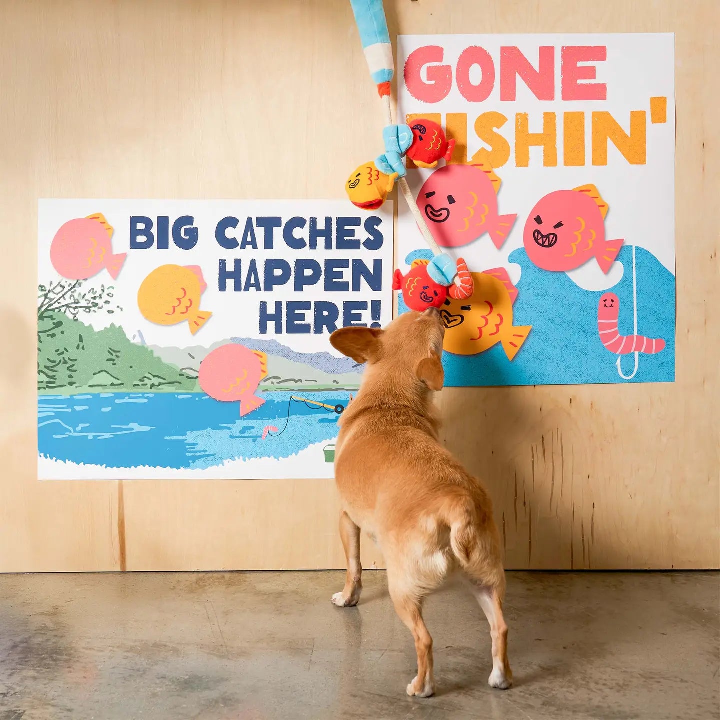 Jouet de fouille canne à pêche Nosework & Tug