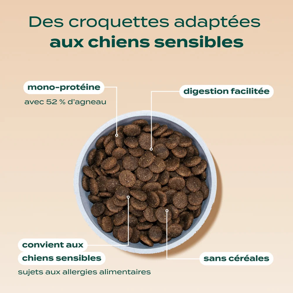 Croquettes sans céréales à l'agneau - 2,5kg