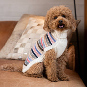 Pull pour chien en alpaga à rayures Blushline