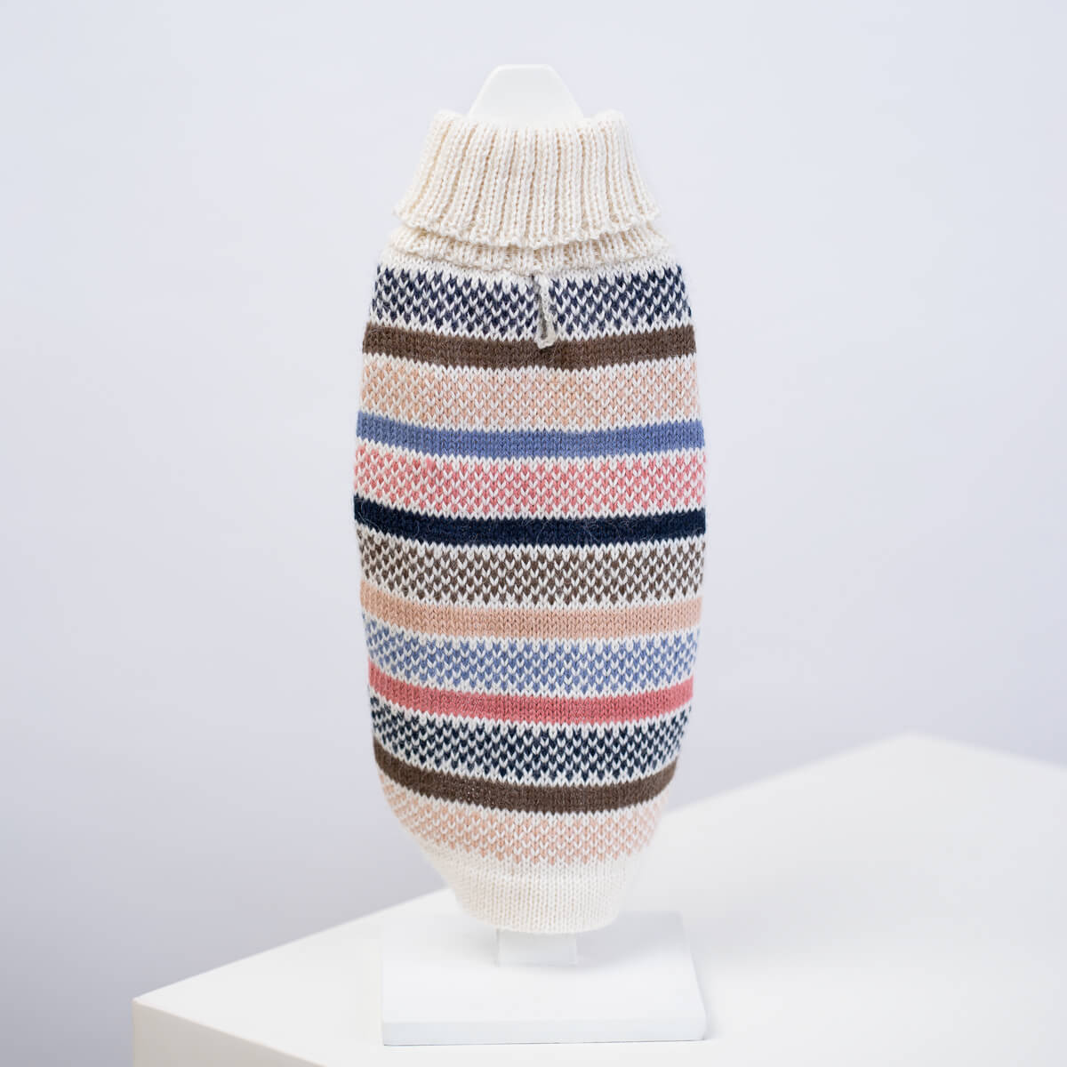 Pull pour chien en alpaga à rayures Blushline