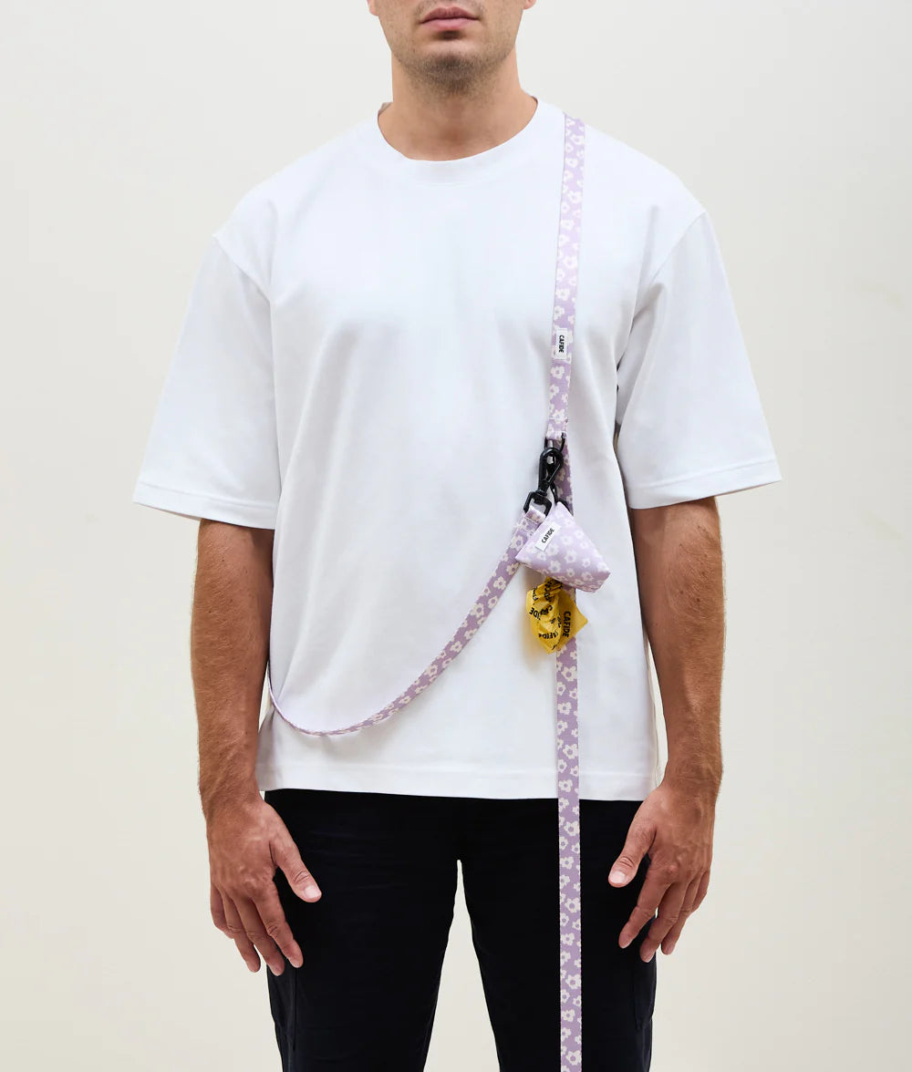Laisse multi-positions Juno violet