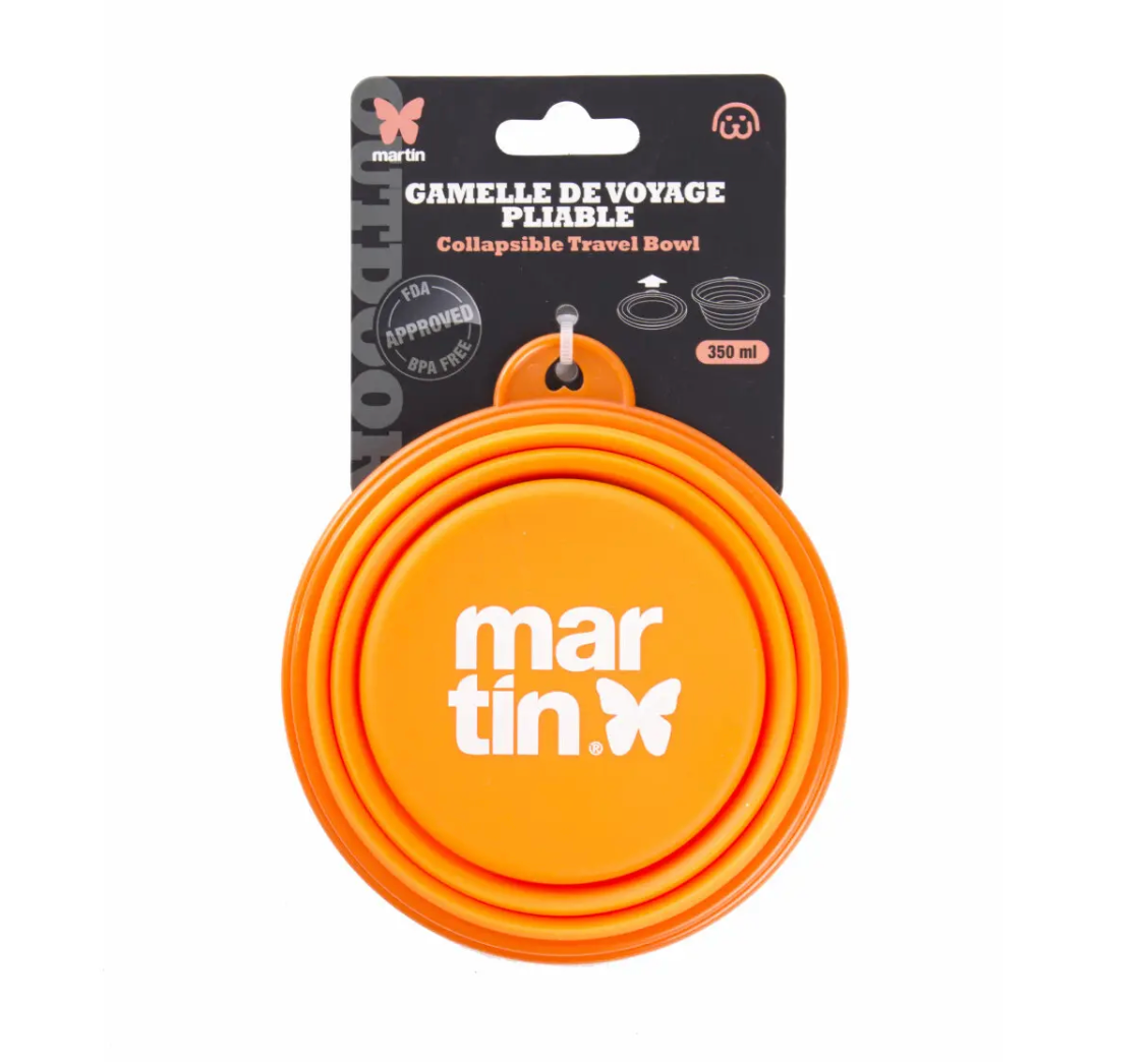 Gamelle pliable en silicone Orange 350ml