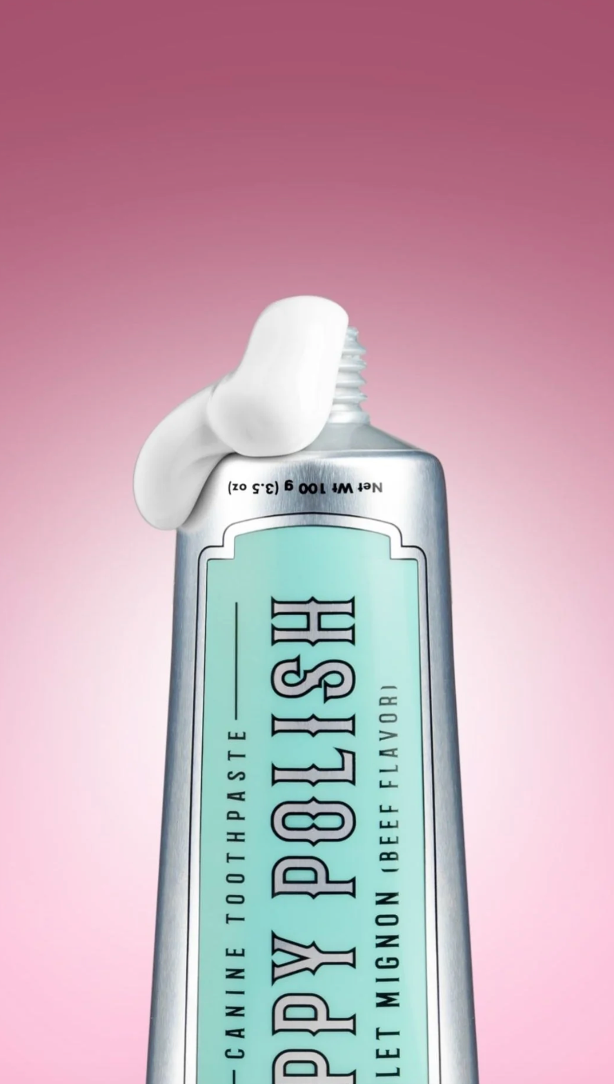 Dentifrice Puppy Polish au filet mignon