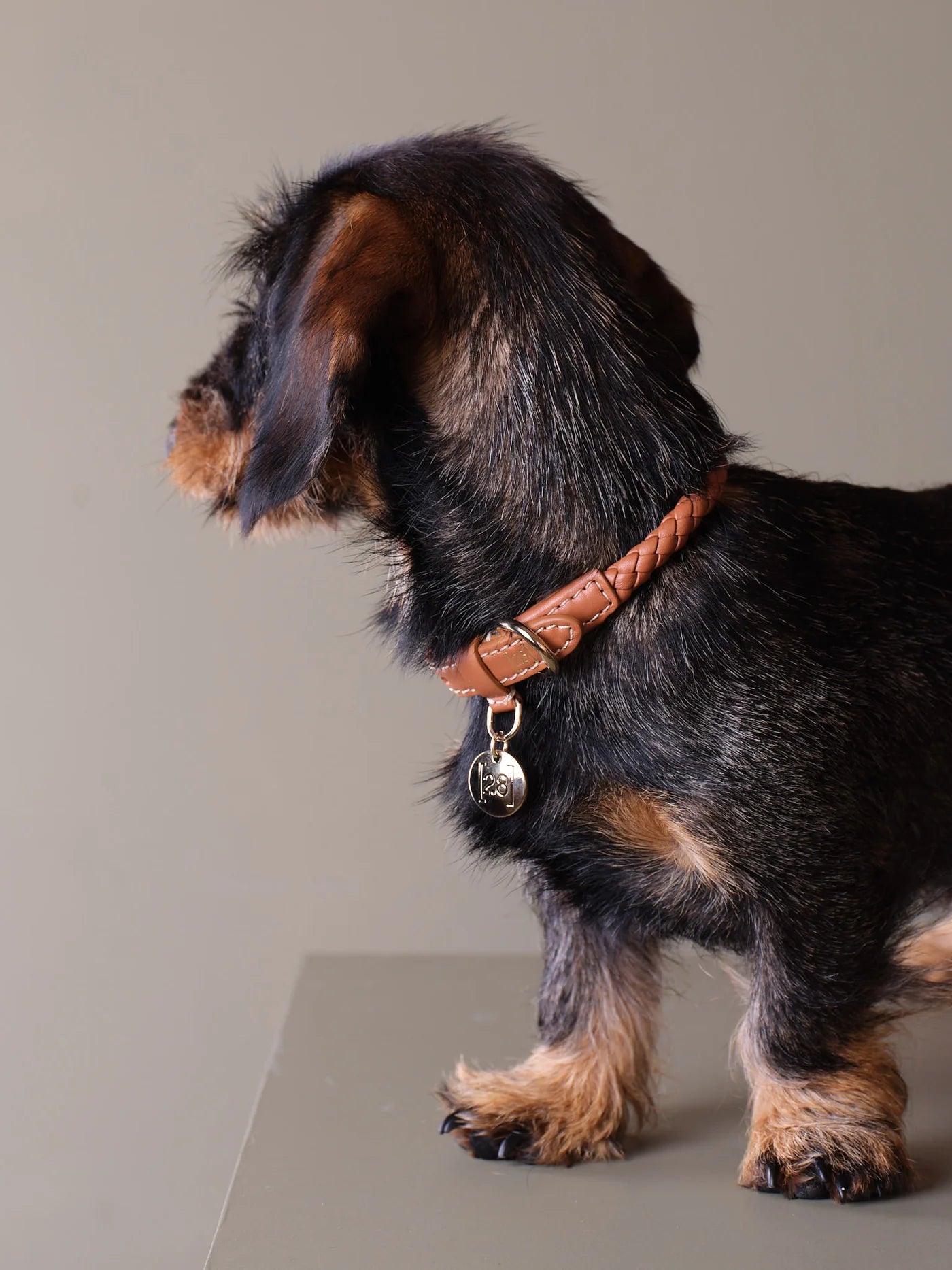 Collier tressé en cuir Ferdinando