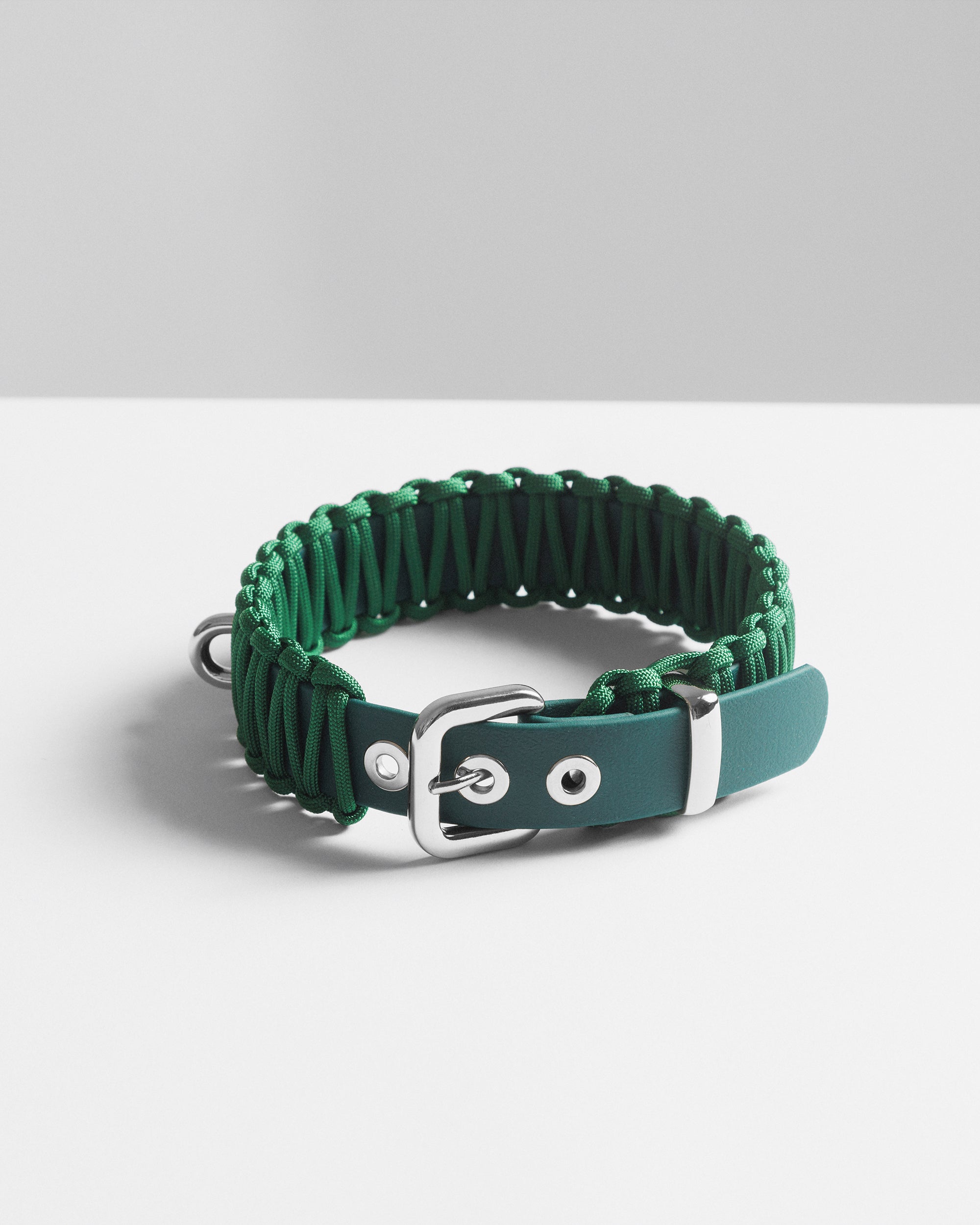 Collier bi-matière Vert Forêt