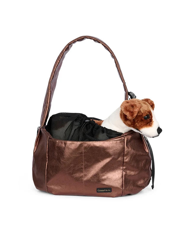 Sac de transport pour chiens et chats - Bronze métalisé