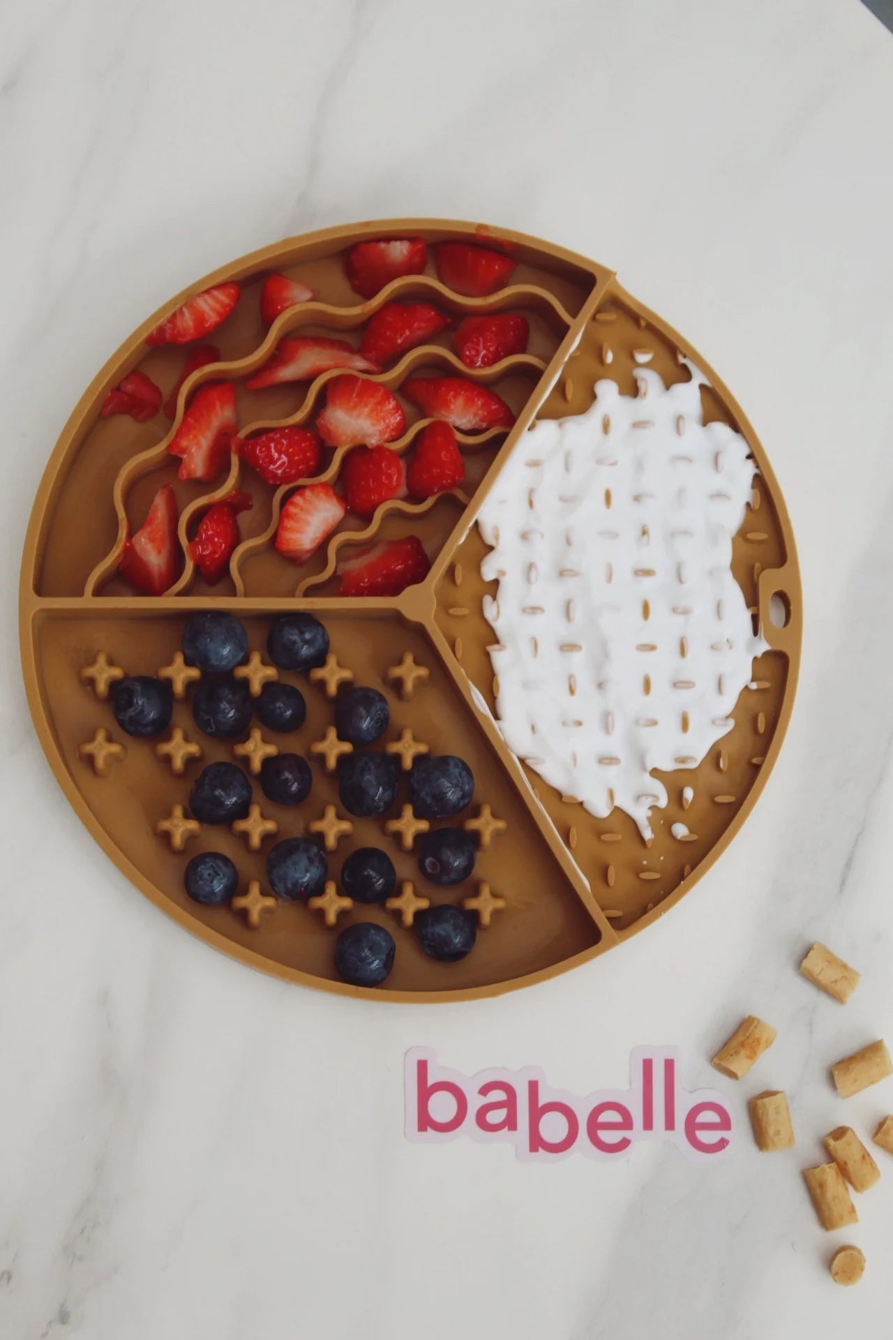 Tapis de léchage moutarde Adventure