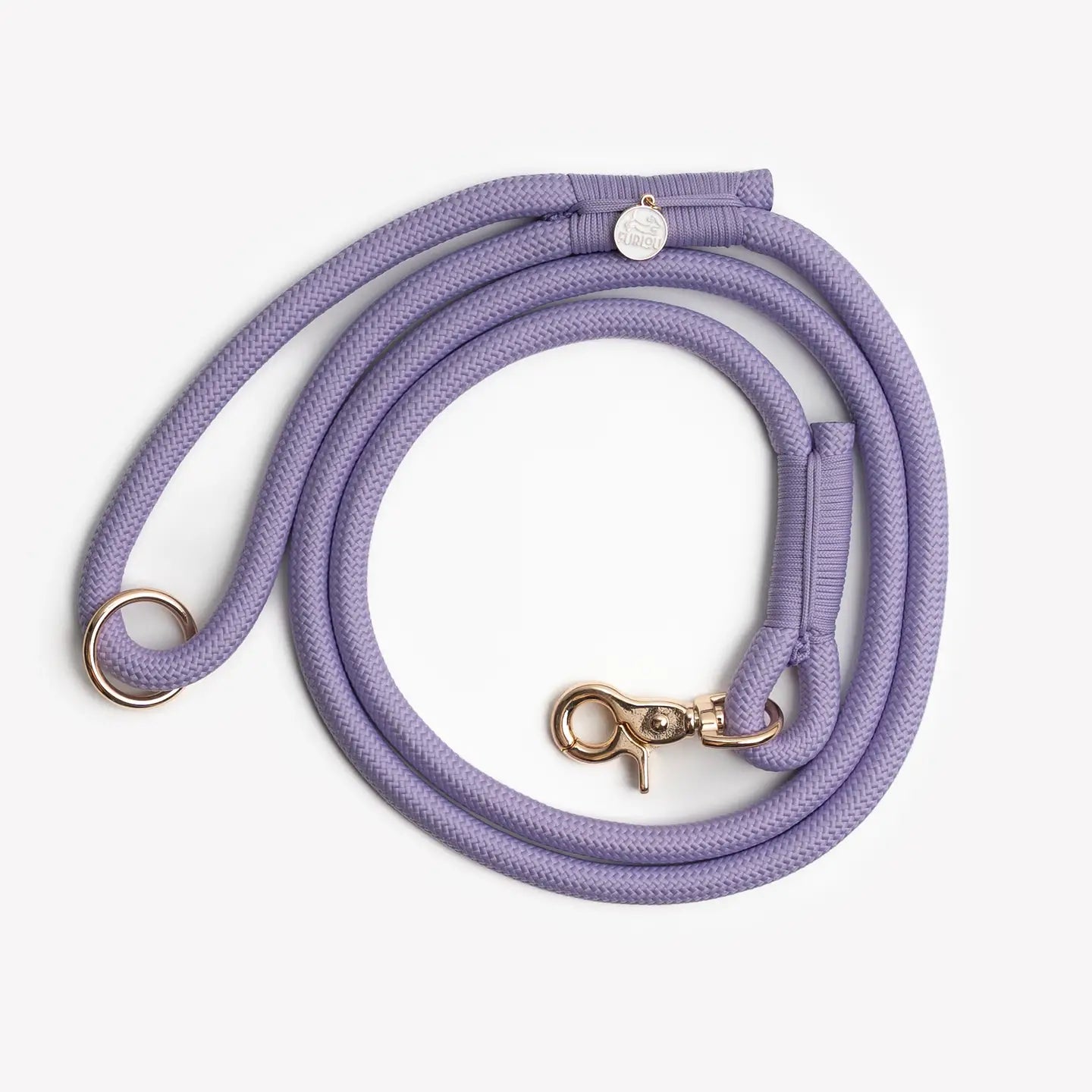 Laisse simple en corde Lavande