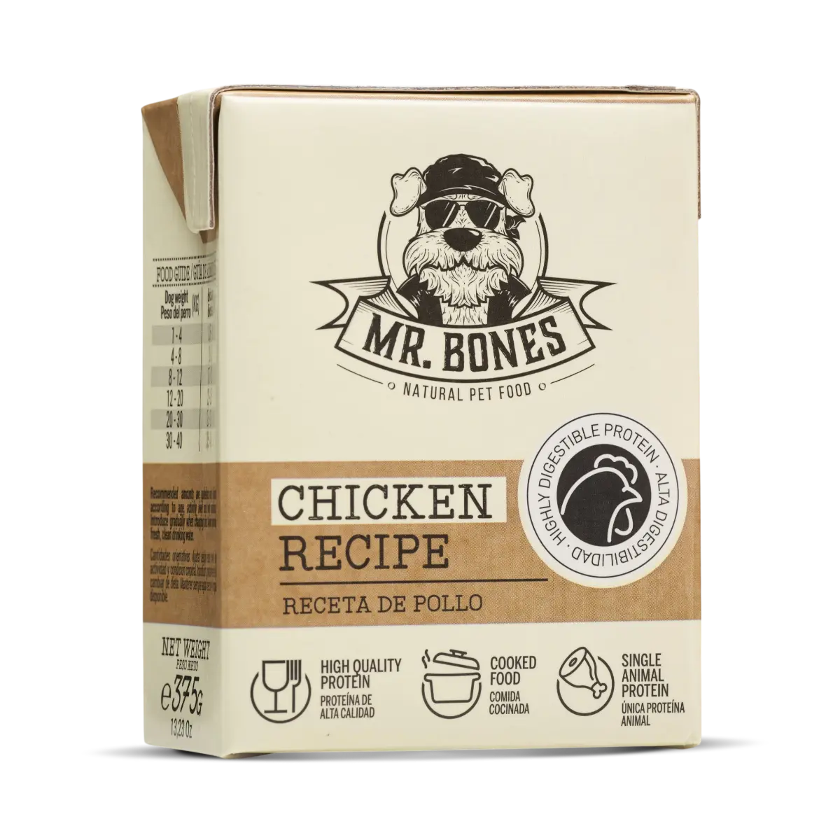 Nourriture faite maison pour chiens - Poulet & légumes