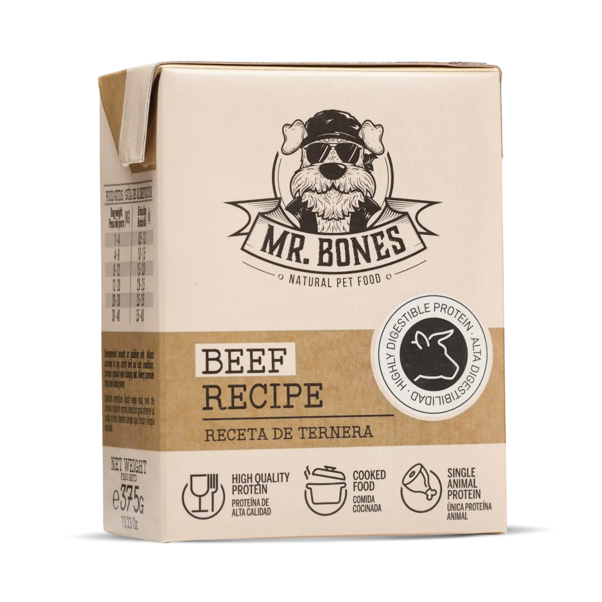 Nourriture faite maison pour chiens - Boeuf & légumes