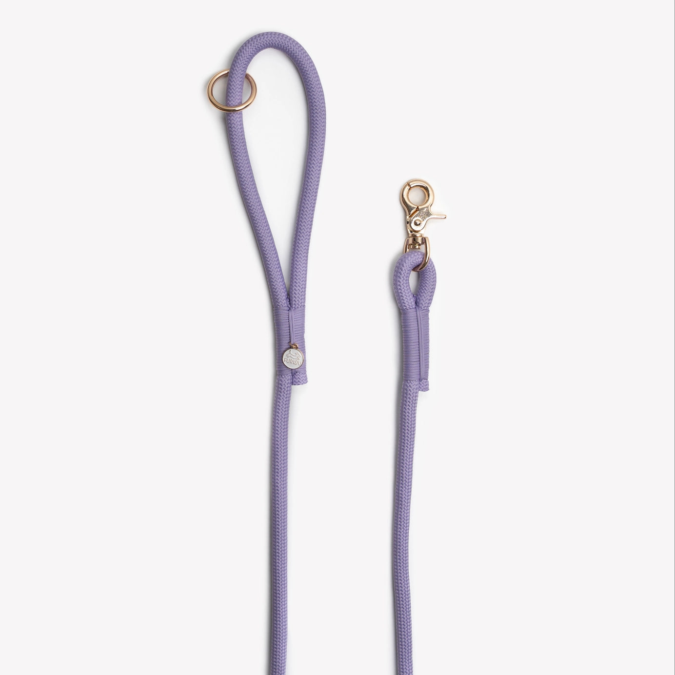 Laisse simple en corde Lavande