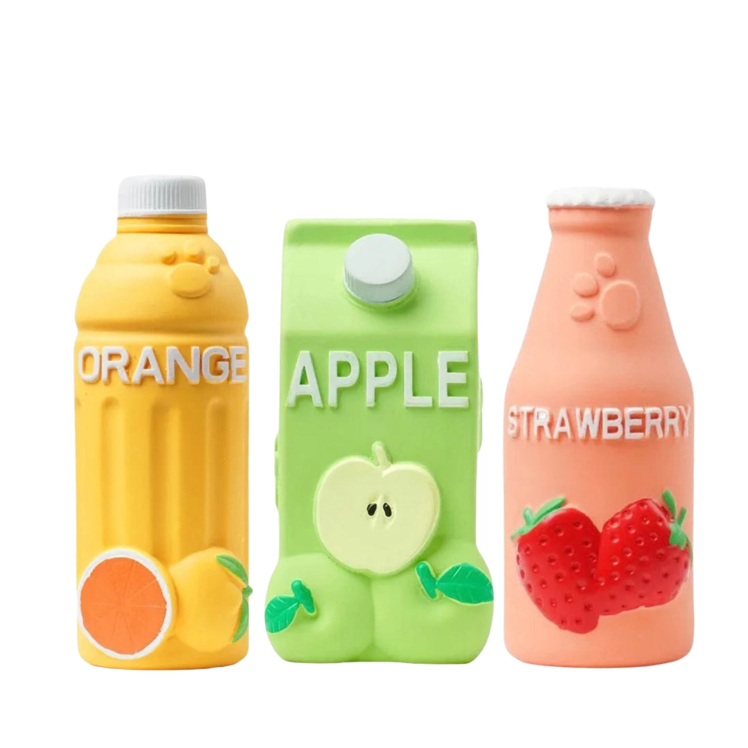 Jouet en caoutchouc jus d'orange