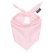 Bandana à carreaux rose