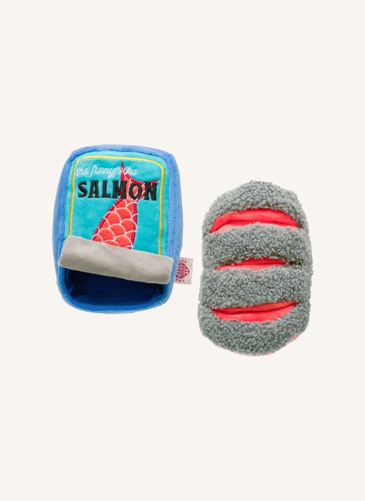 Jouet de fouille conserve de saumon