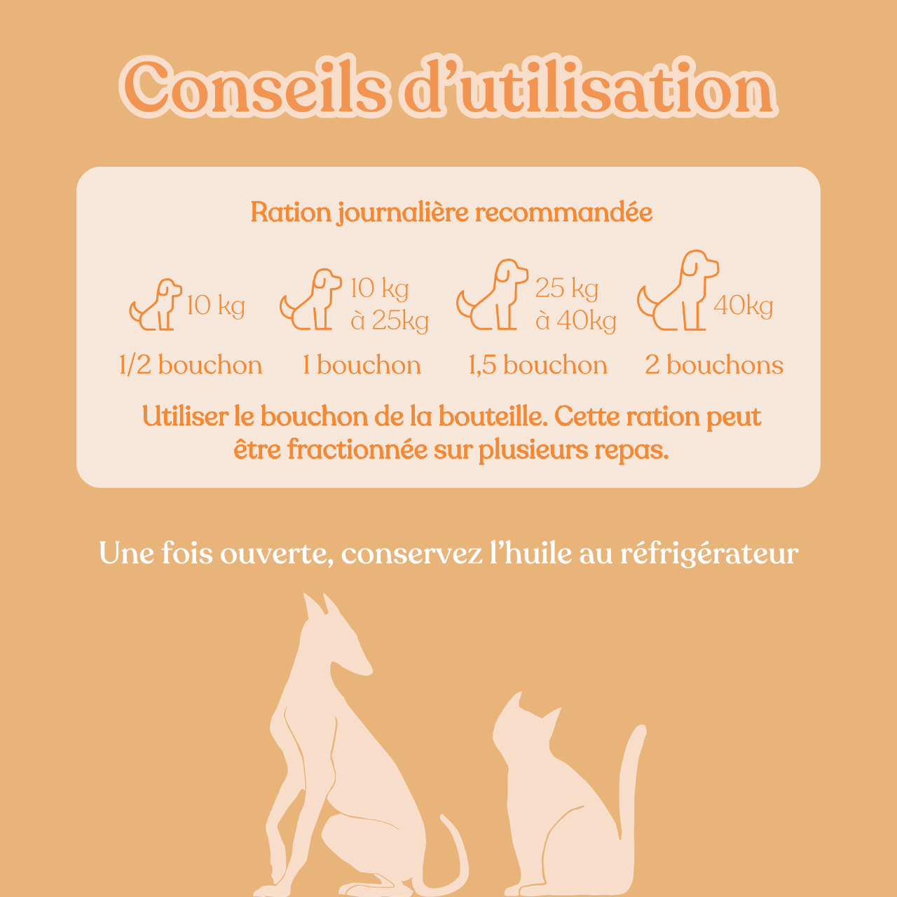 Huile de saumon pour chien et chat