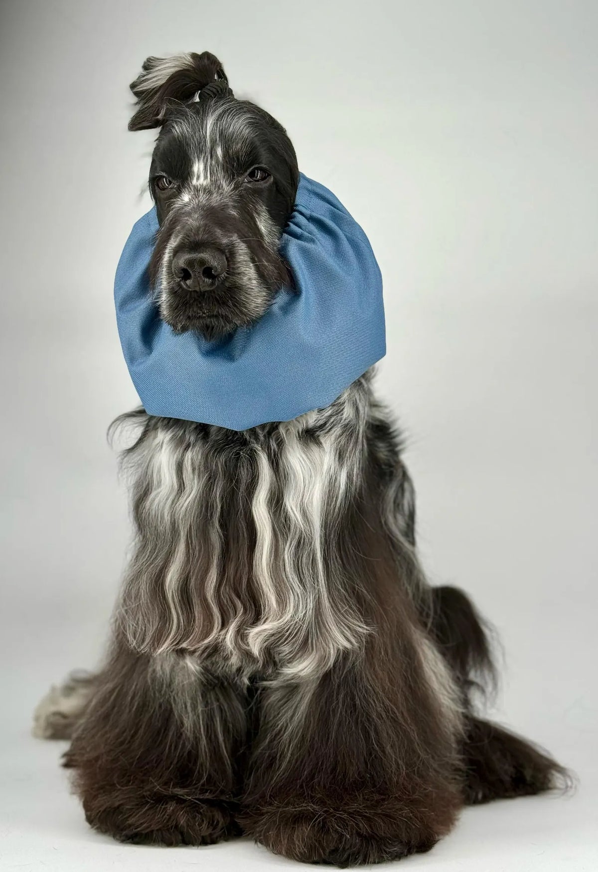 Snood imperméable bleu denim