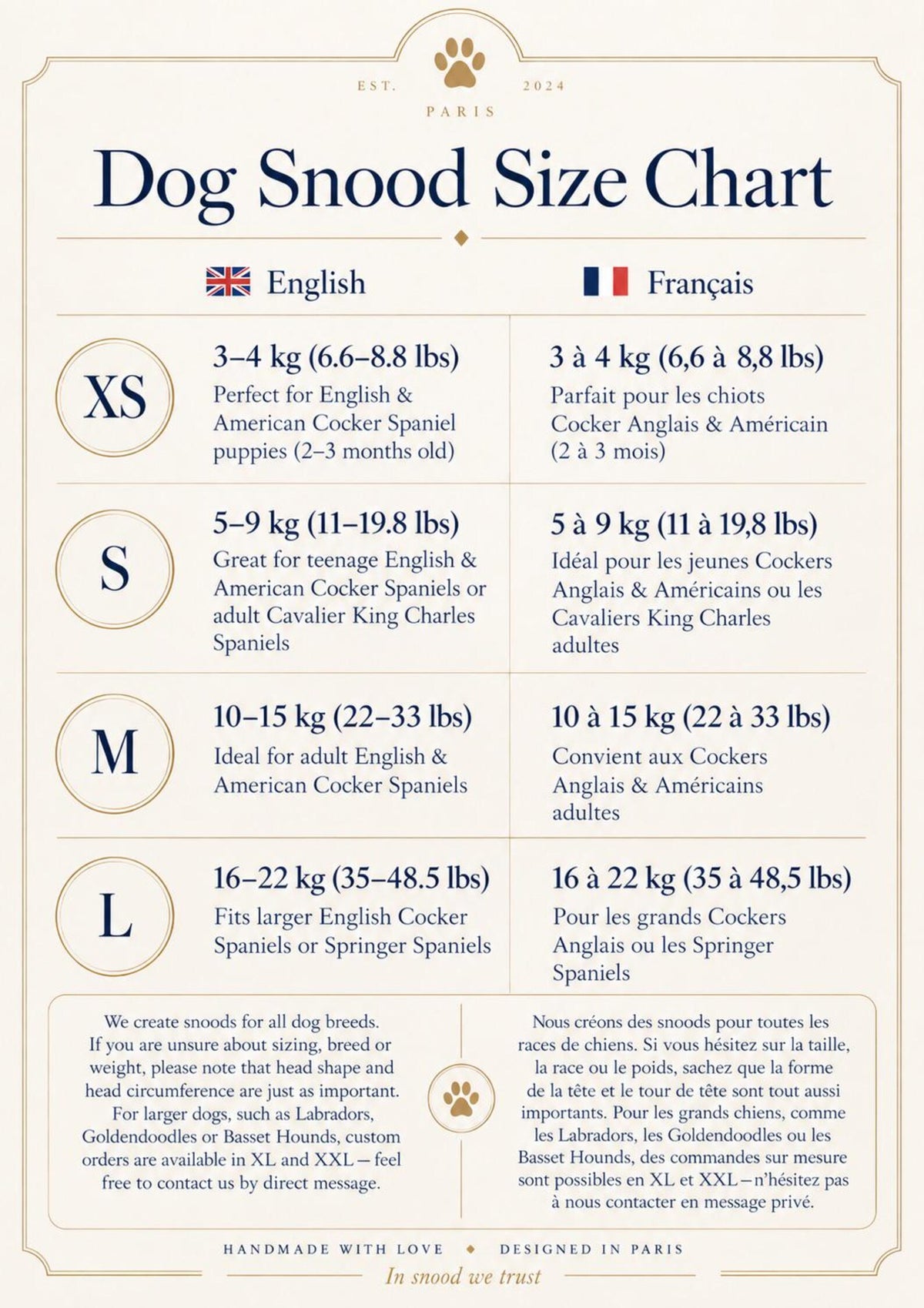 Snood beige à rayures bleues en lin