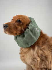 Snood en lin premium vert