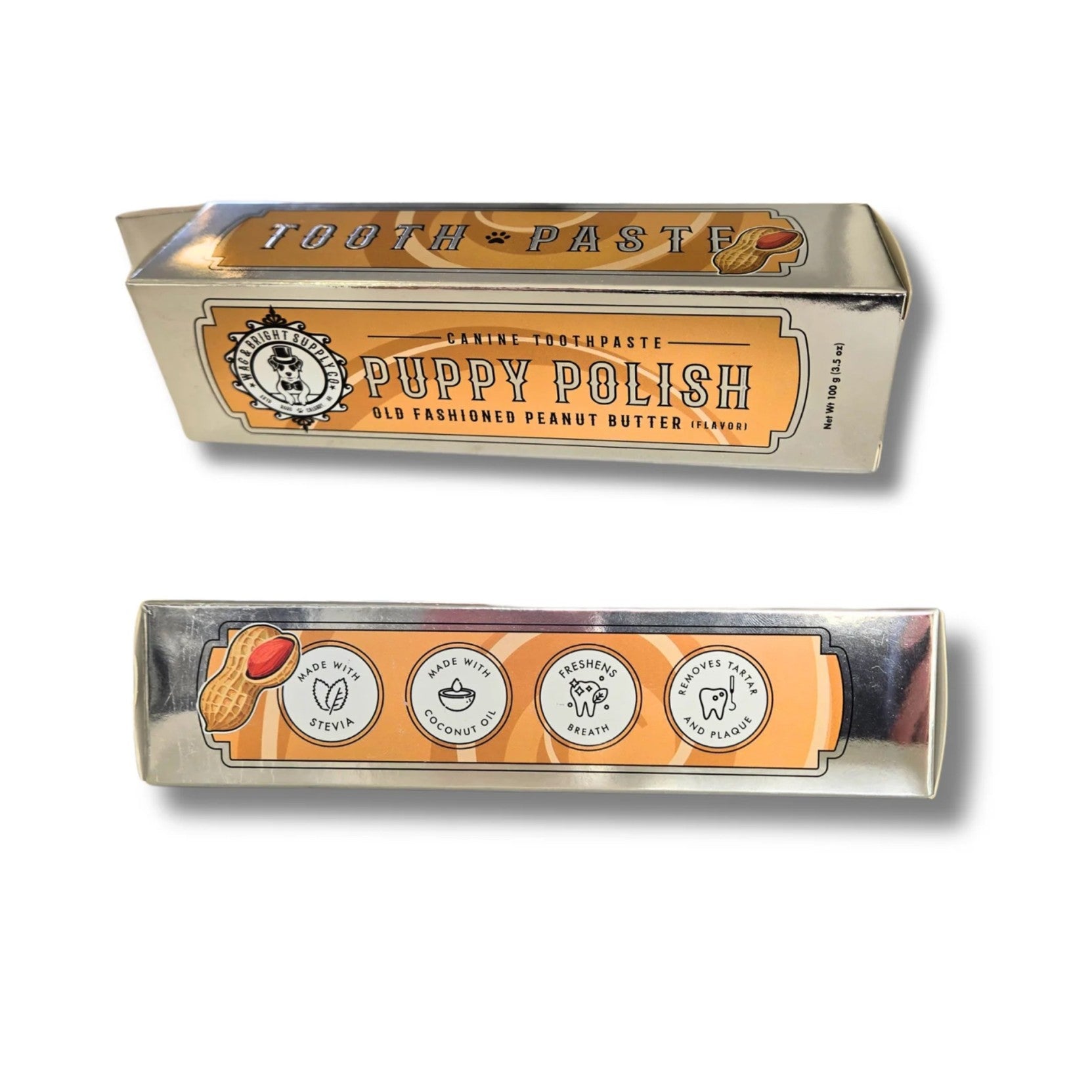 Dentifrice Puppy Polish au beurre de cacahuète