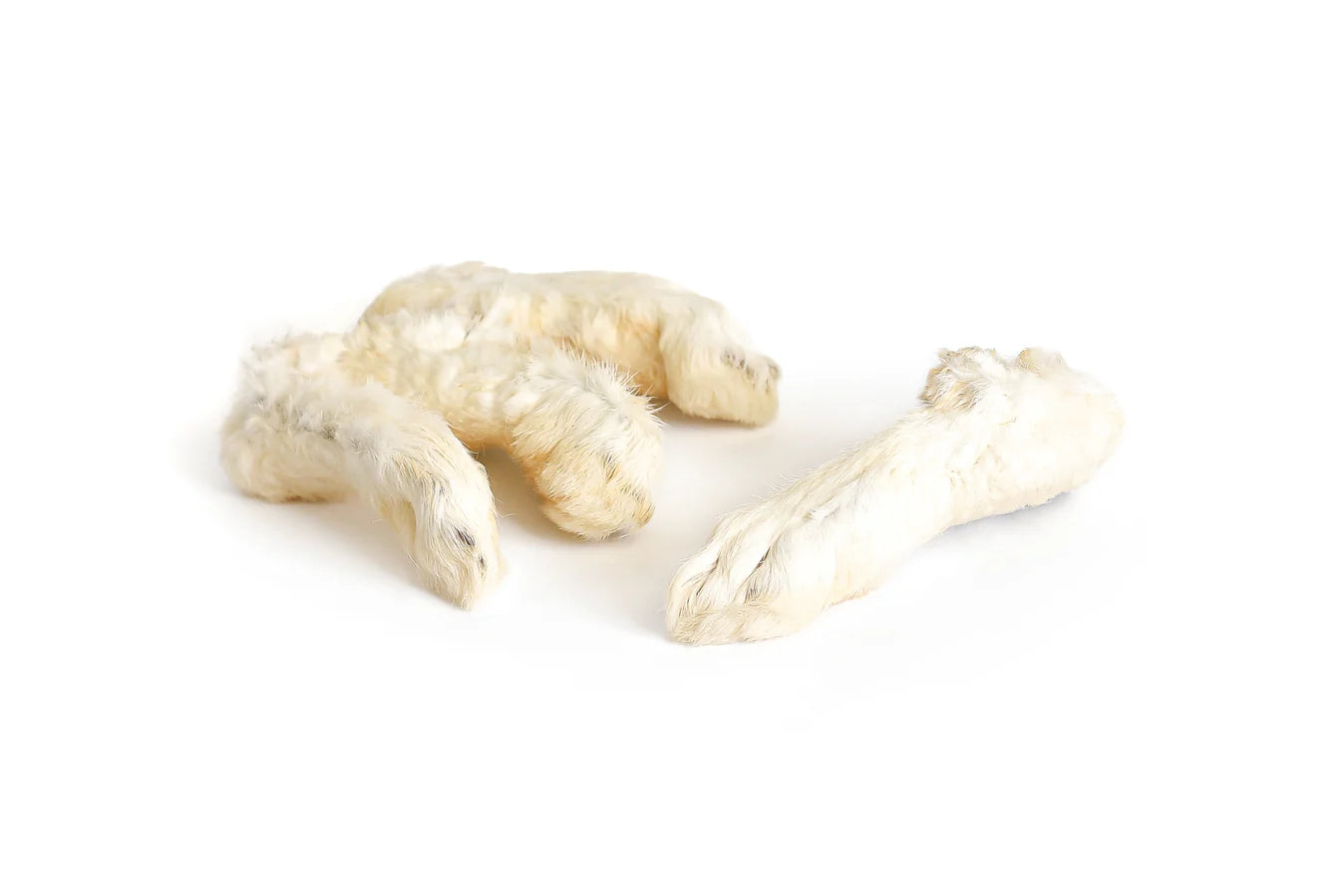 Pattes de lapin avec fourrure